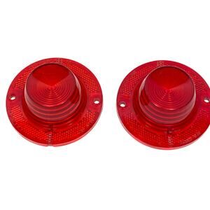 Vintage Glo-Brite '62 Chevrolet Impala Tail Light Lens Red SAE-STDB-62 TMC-713-A